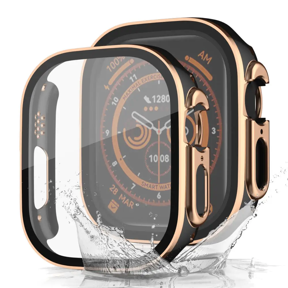 Top Trends: Screen Protector Case For Apple Watch Ultra 2 1 49MM Strap Frame Bumper 45MM For IWatch Series 9 8 7 6 5 4 44MM 40MM Glass Film Shoppable Styles