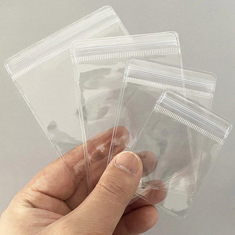 Top Trends: 20Pcs Transparent PVC Jewelry Pouches Bags Anti-Oxidation Zip Lock Storage Bag For Earring Necklace Bracelet Display Packaging Shoppable Styles