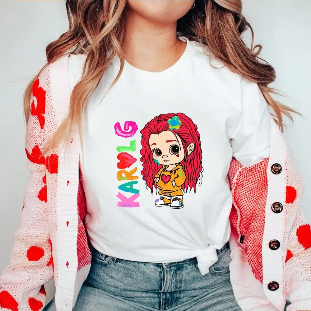 Top Trends: Karol G Bichota Graphic Print Baby Girls Top Kids Tshirts Girls Shirt For Summer Children New Tees Toddler Short Sleeve Tops Shoppable Styles