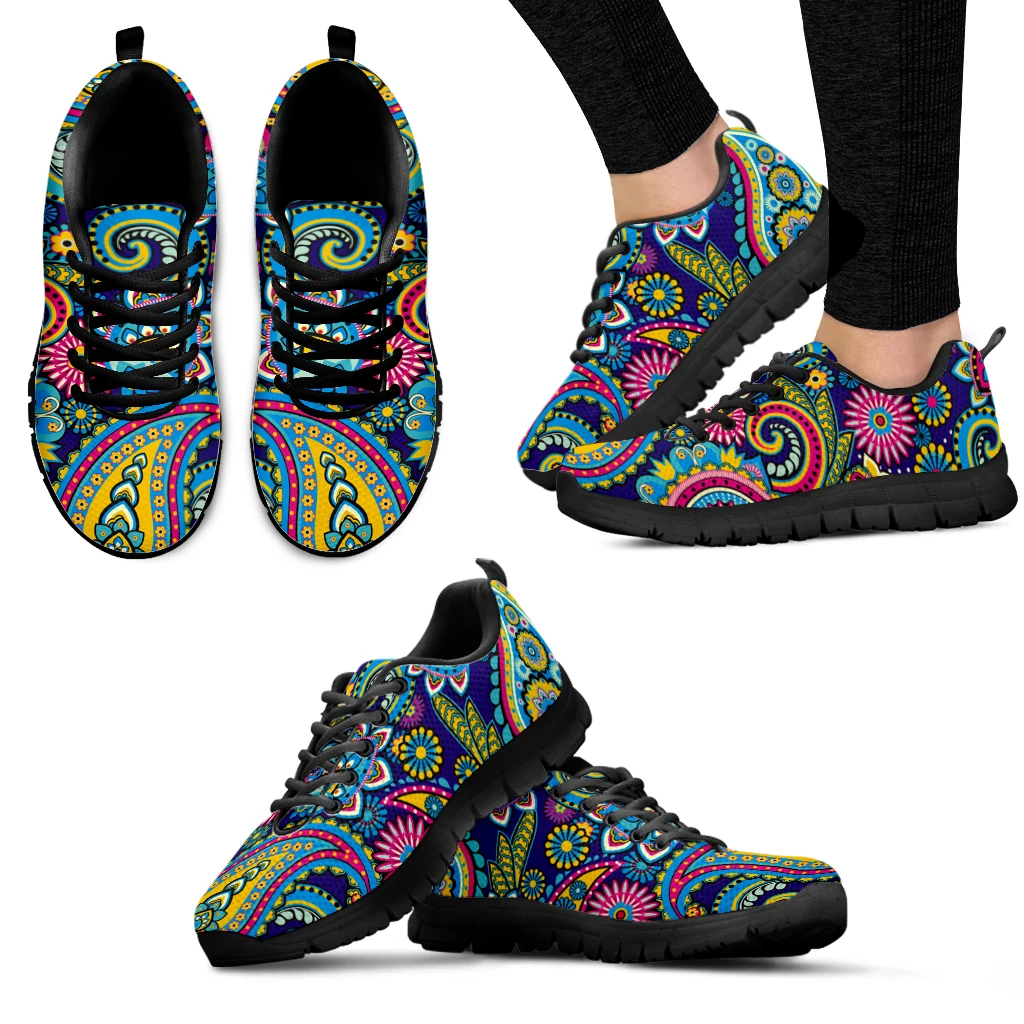 Top Trends: INSTANTARTS Luxury Brand Bohemia Mandala Flower Print Casual Sneakers For Women Comfortable Air Flat Shoes Femme Lace Up Zapatos Shoppable Styles