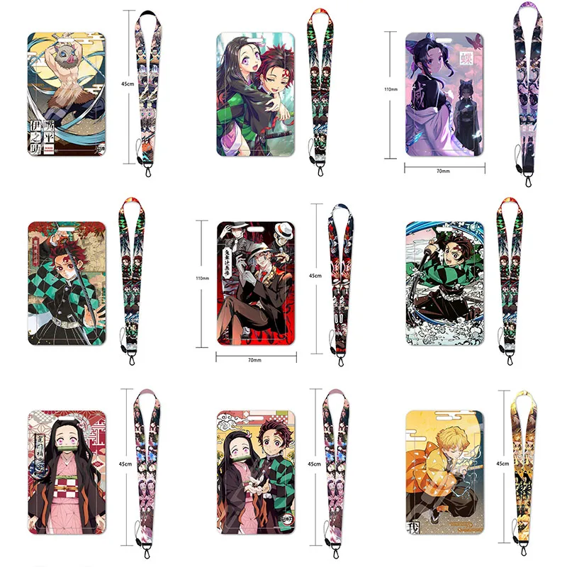 Top Trends: New Anime Demon Slayer Lanyards For Key Neck Strap For Card Badge Gym Key Chain Lanyard Key Holder DIY Hang Rope Keychain Shoppable Styles