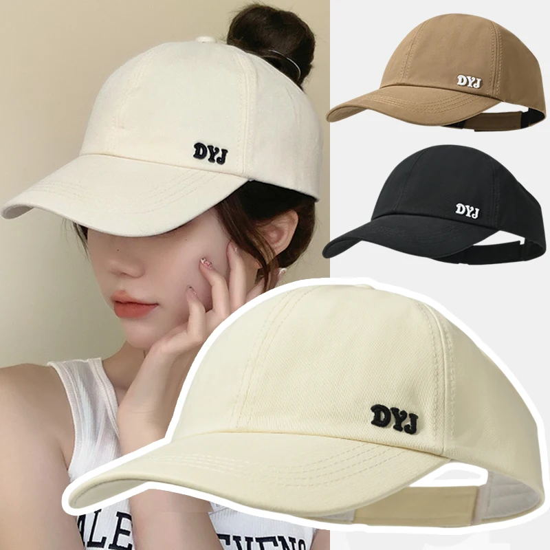 Top Trends: Summer Sun Hat Empty Top Ponytail Baseball Cap Women Lady Solid Color Adjustable Outdoor Visor Casual Sports Golf Tour Caps Shoppable Styles