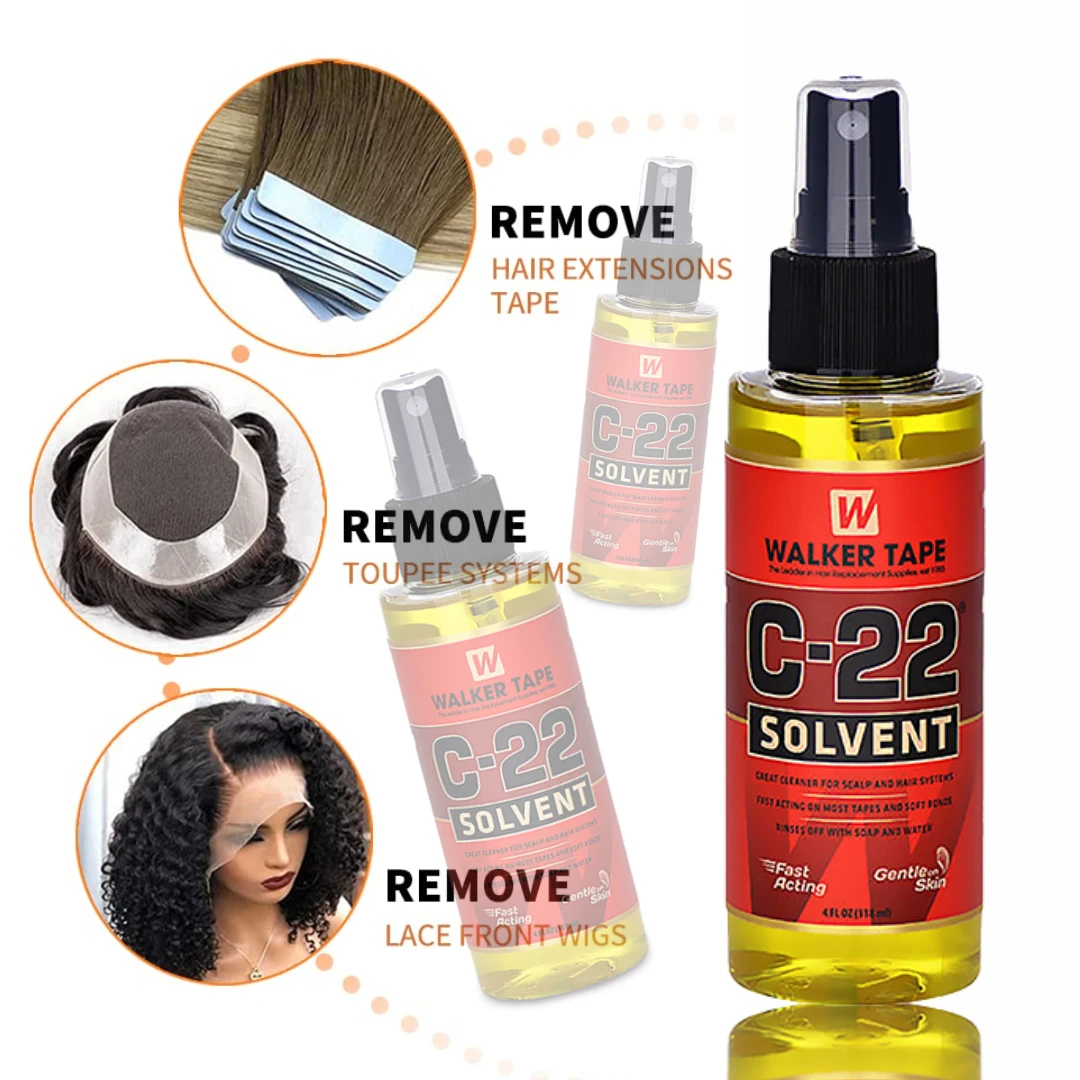 Top Trends: Walker Tape C-22 Solvent Spray Adhesive Remover For Toupee Frontal Wig Glue Remover Fast Acting Hair Extension Remover For Tape Shoppable Styles