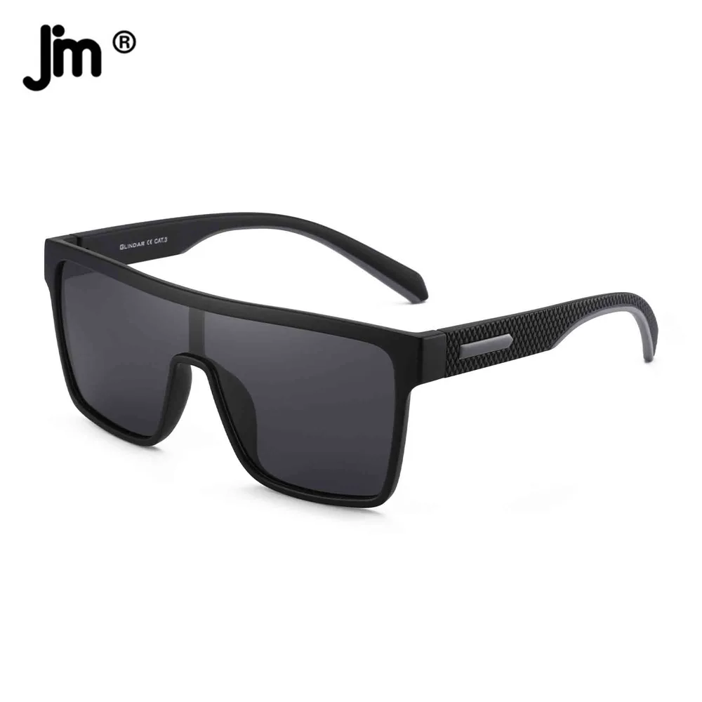 Top Trends: JM Fashion Square Sunglasses Polarized Men Women Brand Design Vintage Shield Sunglasses UV400 Shoppable Styles