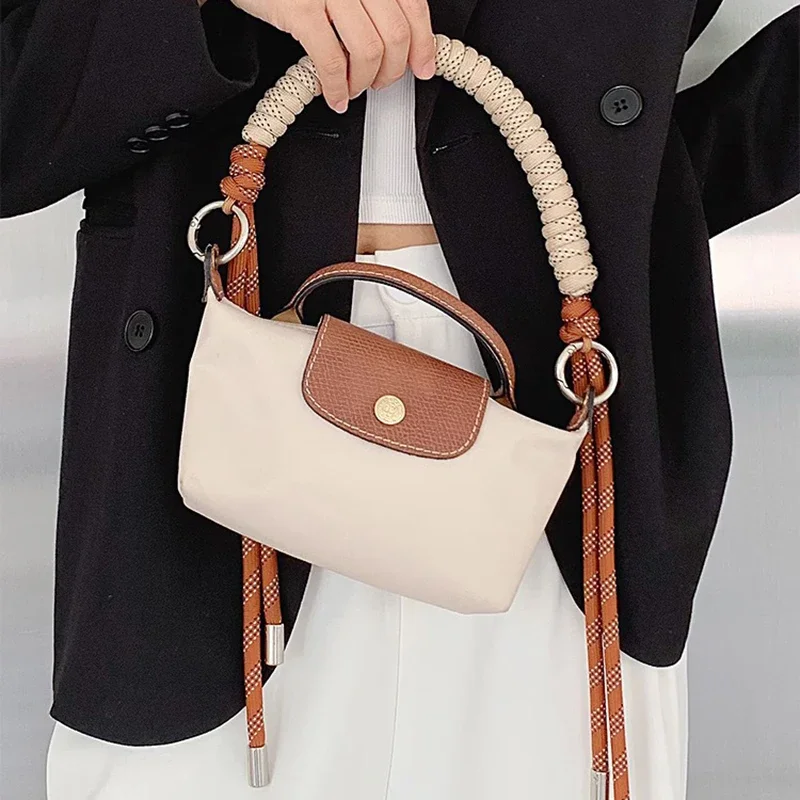 Top Trends: Fashion Strap For Longchamp Mini Bag Hand Braided Strap Bag Transformation Bag Accessories Short Strap 38-88cm Shoppable Styles - Image 4