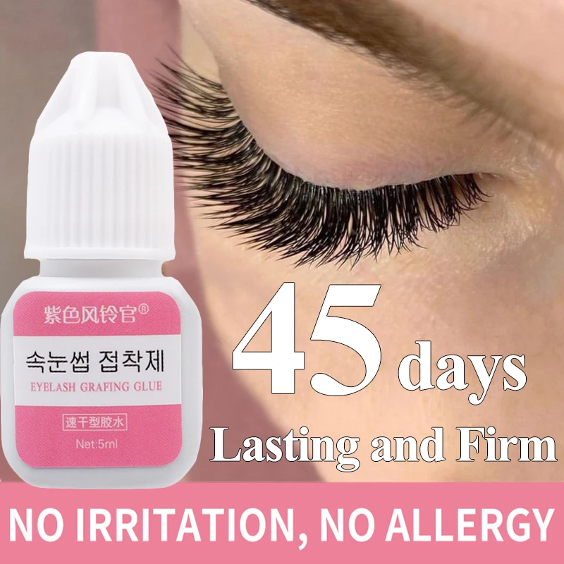 Top Trends: 5ml Quickily Drying Grafted Eyelash Glue No-irritant Waterproof Eyelashes Extension Glue 45days Lasting Firm Lash Glue Makeup Shoppable Styles