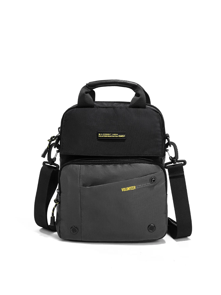 Top Trends: Volunteer Shoulder Bag For Men 2023 New Fashionable Stitching Design All-match Commuter Casual High Quality Oxford Bags 1698-31 Shoppable Styles - Image 2