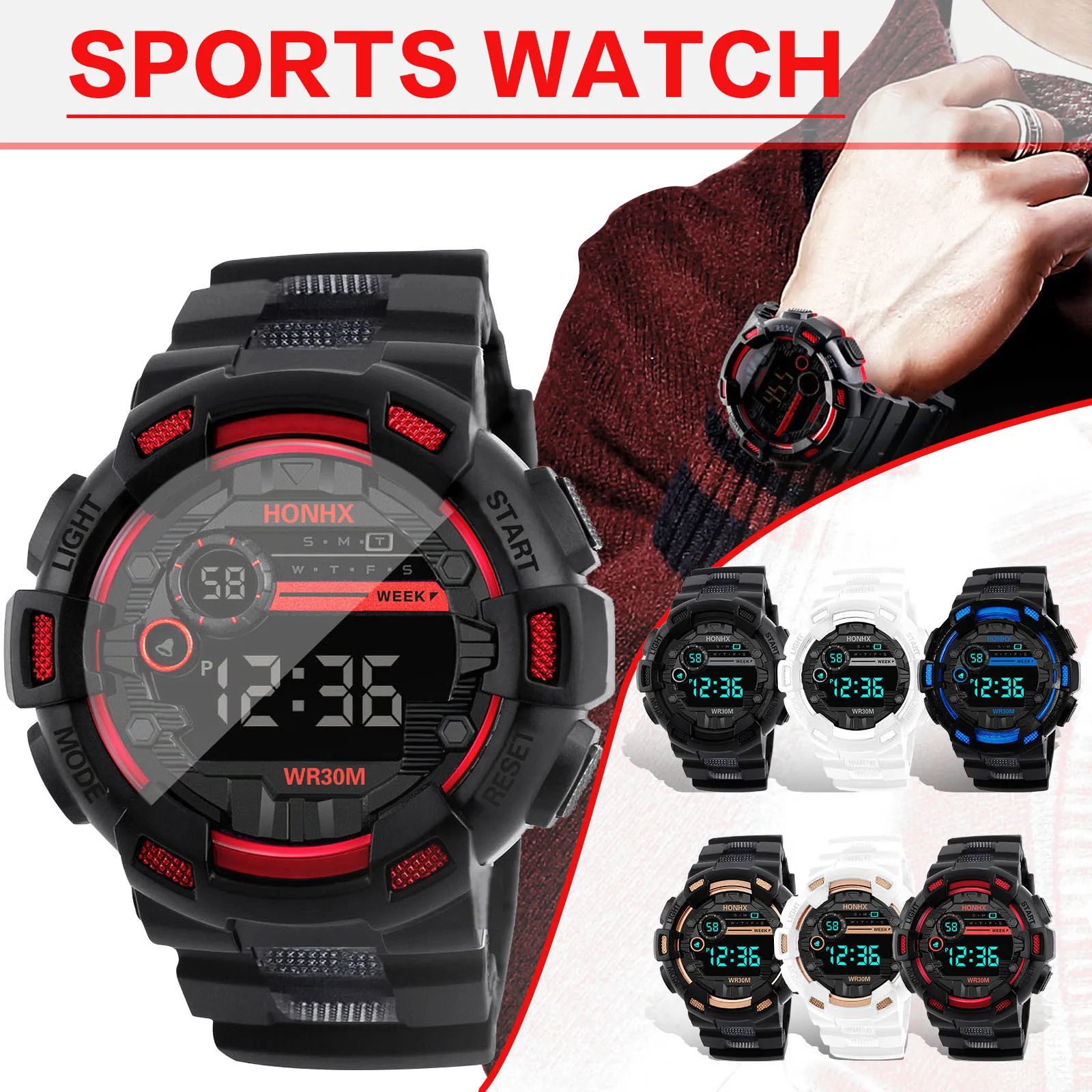 Top Trends: Kids Sport Watches LED Digital Watches For Children Silicone Strap Waterproof Wristwatch Student Girl Boy Clock Reloj Niño Shoppable Styles