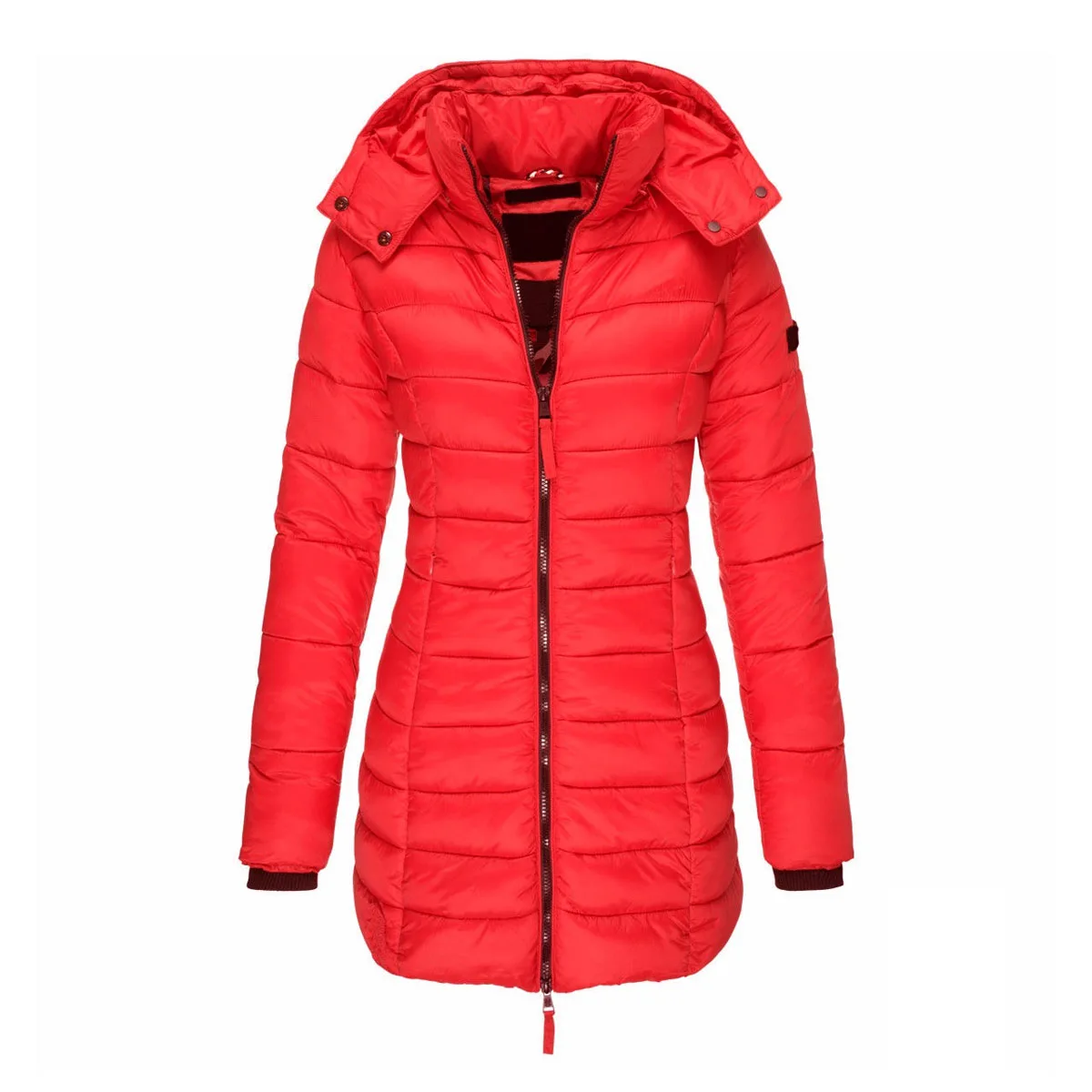 Top Trends: Womens Winter Long Down Coat Thicken Warm Hooded Cotton Padded Puffer Jacket Overcoat Shoppable Styles