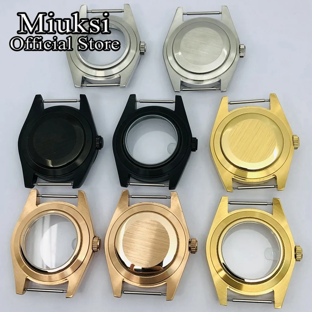 Top Trends: Miuksi 36mm / 40mm Silver Gold Black Watch Case Sapphire Fit NH35 NH36 NH34 ETA2824 2836 Miyota8215 PT5000 DG2813 3804 Movement Shoppable Styles - Image 5