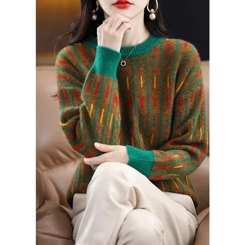 Top Trends: 2023 Autumn Winter Round Neck Loose Casual Fashion Sweater Female Thick Warm Add Velvet Jumpers Women's Knitting Pullover Tops Shoppable Styles - Image 2