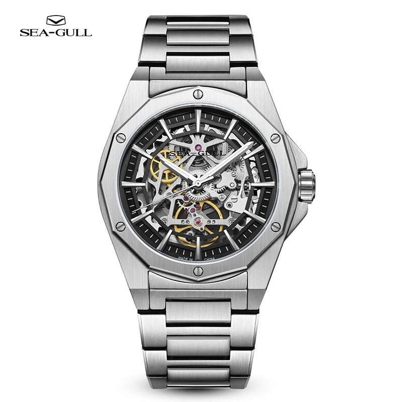 Top Trends: Seagull Classic Skeleton Watch Men&#039;s Automatic Wristwatches Luxury Stainless Steel Mechanical Watches Relogio Masculino 6168 Shoppable Styles