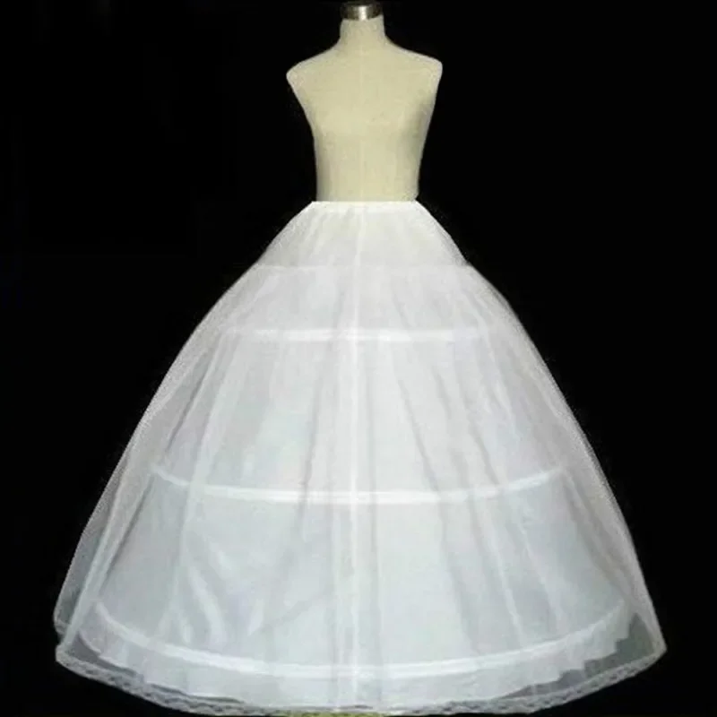 Top Trends: White Ball Gown Petticoat For Wedding Dress Fluffy 3 Hoop Skirt Underskirt Woman Crinoline Pettycoat Shoppable Styles