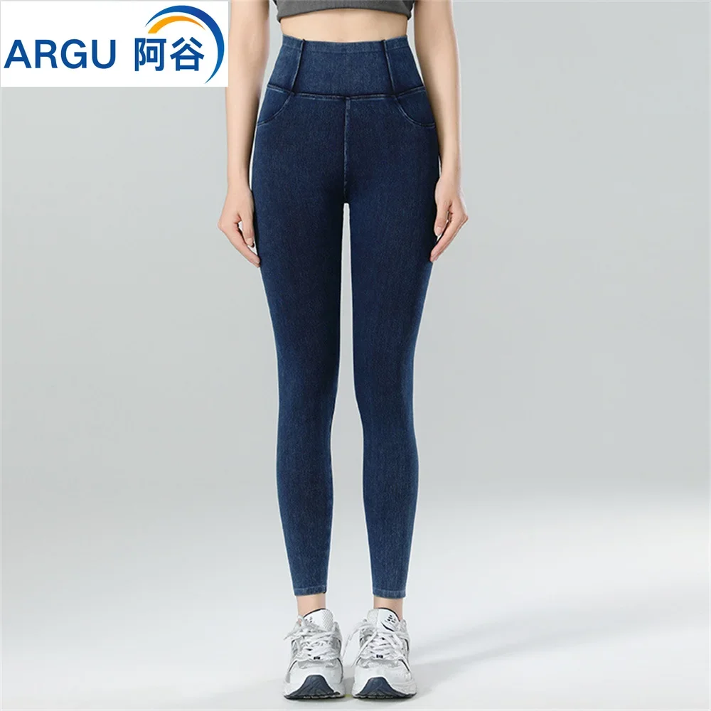 Top Trends: Autumn And Winter New Style Fashion Women Casual Slim Stretch Denim Leggings Pencil Pants Thin Skinny Jeggings Womens Clothing Shoppable Styles