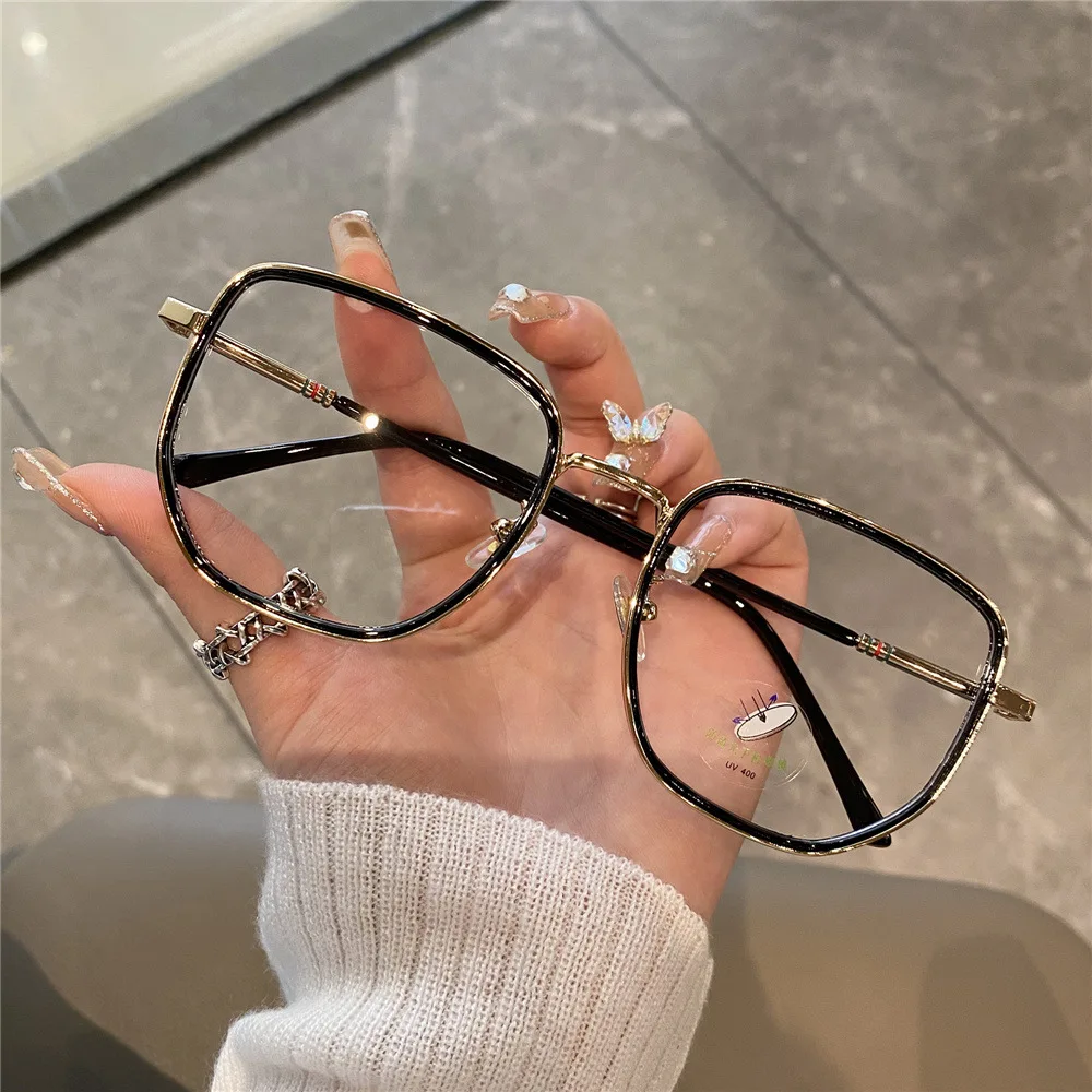 Top Trends: 5 Colors Computer Blue Blocking Light Glasses Men Eyeglasses Frame Transparent Opticos Para Mujer Vintage Square Glasses Women Shoppable Styles