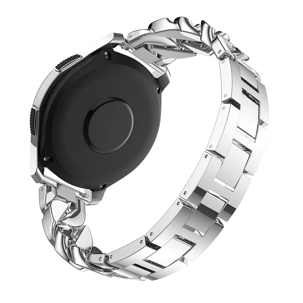 Top Trends: 20mm Bling Strap Women Bracelet For Samsung Galaxy Watch 6 5 / Pro / 4 / Classic Band 40mm 44mm 45mm 42mm 43mm 47mm Metal Cowboy Chain Shoppable Styles - Image 3