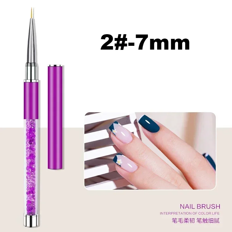 Top Trends: Nail Art Brush Liner Stripe Flower Drawing Painting Pen Acrylic UV Gel Extension Nail Grids Brush DIY Drawing Manicure Tools Shoppable Styles - Image 6