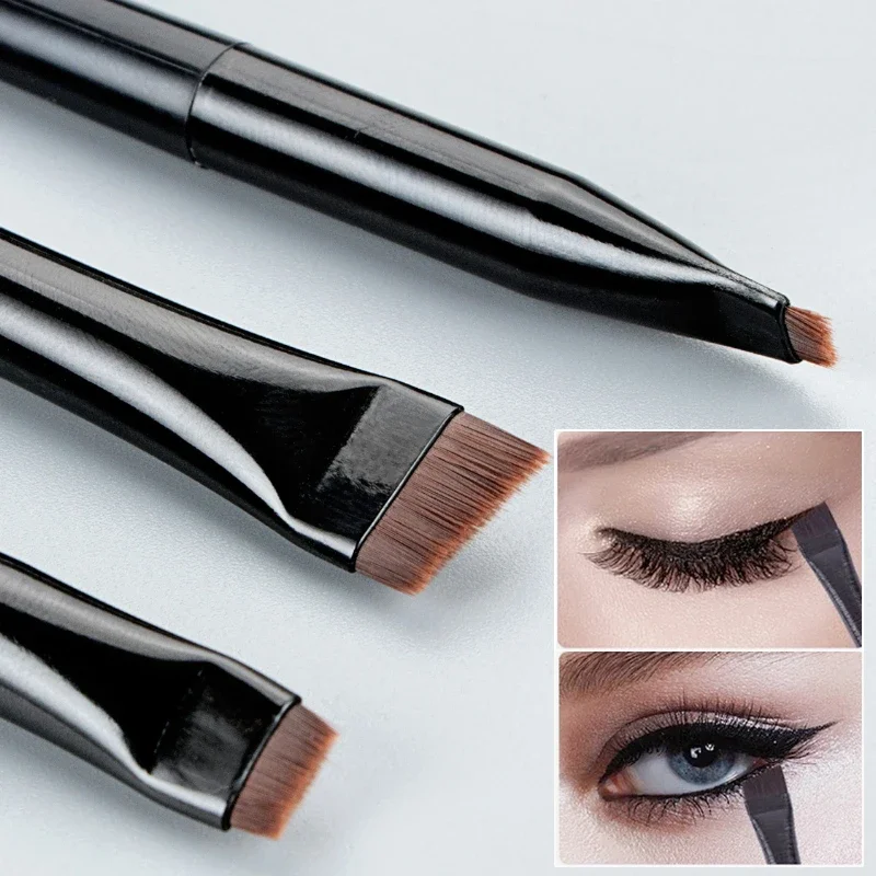 Top Trends: Blade Eyebrow Eyeliner Brush Bevel Flat Fine Brow Contour Make Up Brushes Eyelids Lying Silkworm Brush Professional Makeup Tools Shoppable Styles