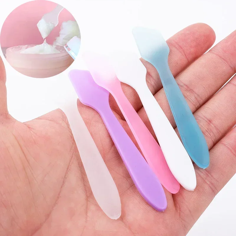 Top Trends: 10 Pcs / Set Facial Mask Sticks Cosmetic Spatulas Plastic Face Mask Small Spoon Reuse DIY Face Skin Care Mask Mix Make Up Tools Shoppable Styles