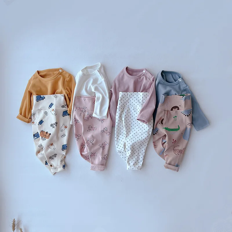 Top Trends: Autumn New Baby Long Sleeve Cotton T Shirts Boy Girl Newborn Solid Casual Bottoming Shirt Infant Toddler Letter Pullover 0-24M Shoppable Styles - Image 2