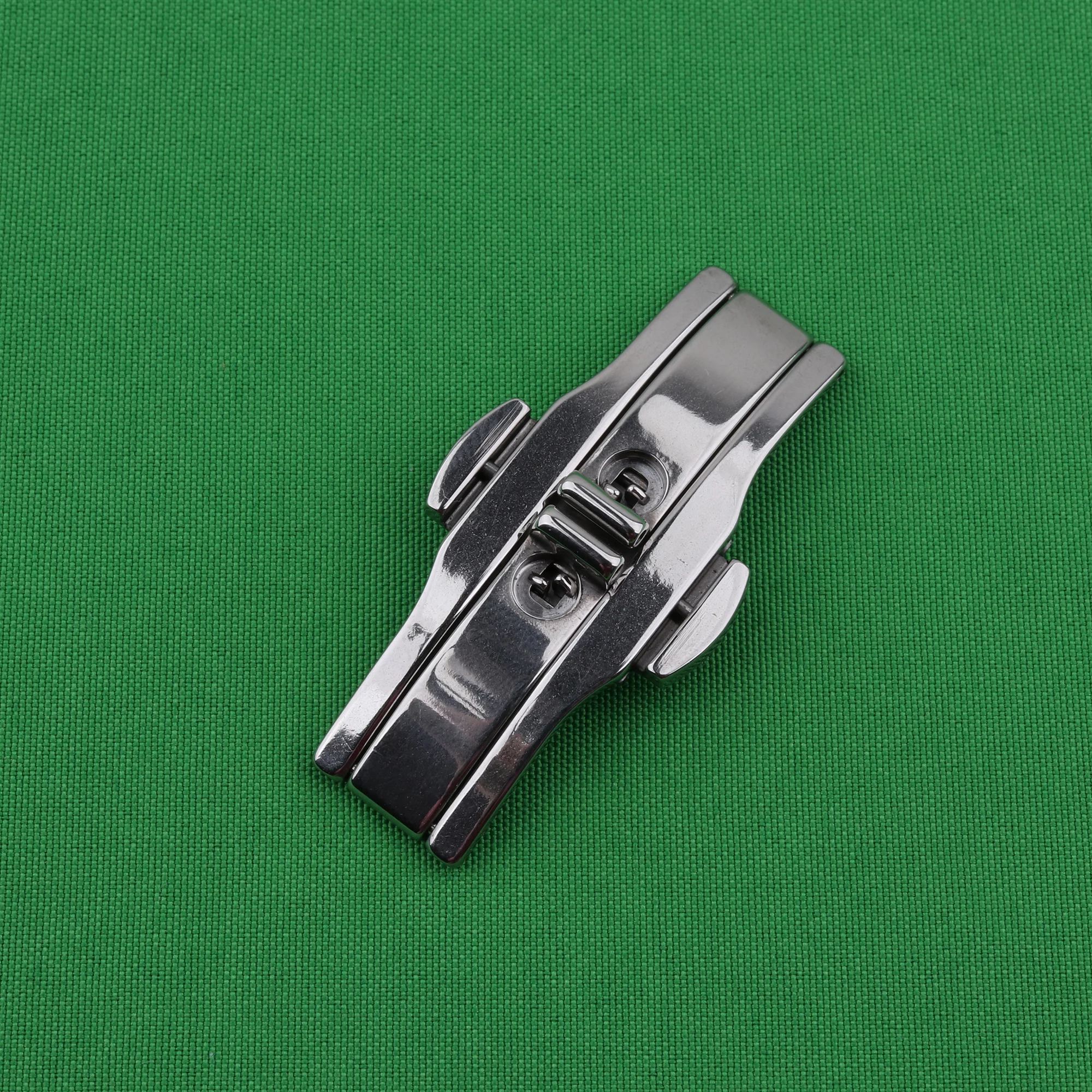 Top Trends: 5mm 6mm Stainless Steel Watch Buckle For Longines Double Push Butterfly Watch Band Silver Buckle For Orient Button Accessories Shoppable Styles