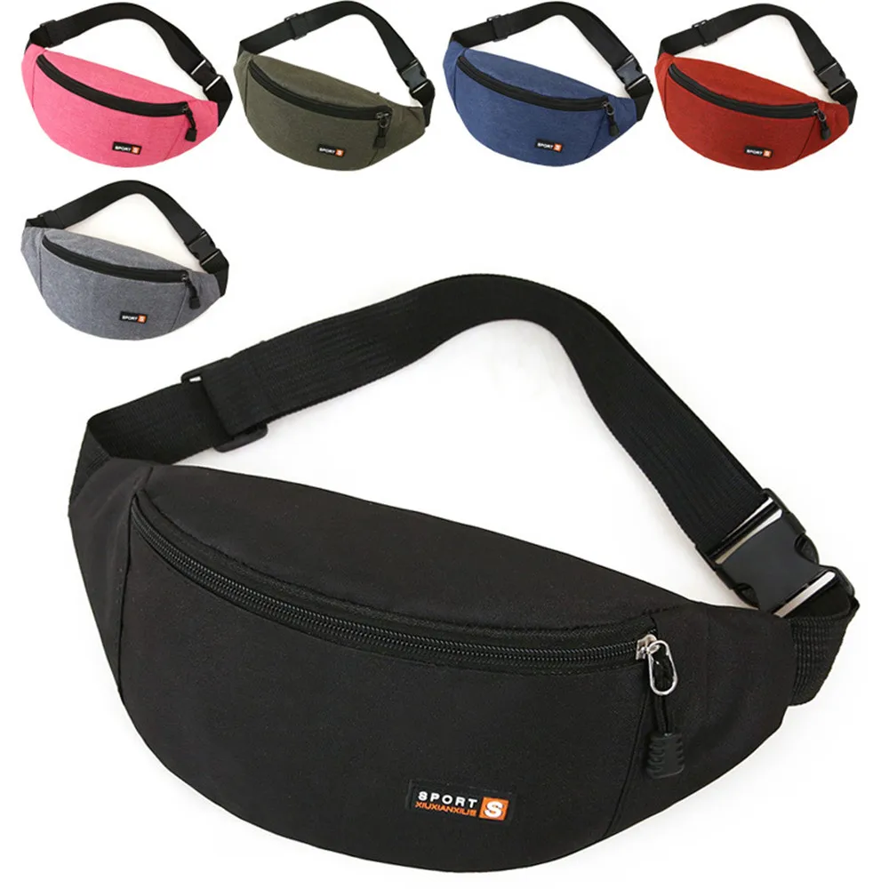 Top Trends: Men Women Waist Bag Zipper Chest Bag Sport Run Fanny Pack Crossbody Bag Fashion Waist Belt Bags Phone Purse Waist Pack For Women Shoppable Styles