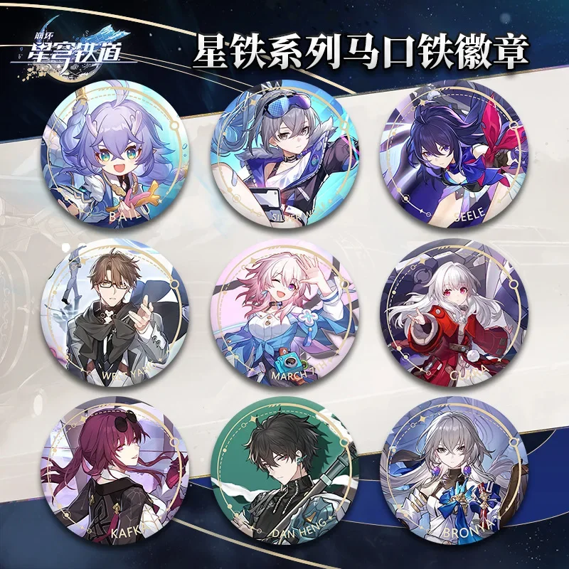 Top Trends: Honkai:Star Rail Brooch Pins Kafak Arlan JingYuan Asta Hook Cartoon Badge Himeko Cosplay Clothes Anime Pin Backpack Decoration Shoppable Styles