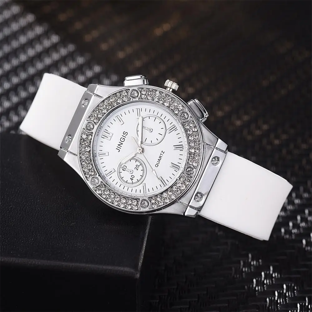 Top Trends: Fashion 2023 Rubber Women Watches Luxurious Brand Casual Diamond Female Quartz Wristwatches Simple Sport Clock Relogio Feminino Shoppable Styles - Image 3