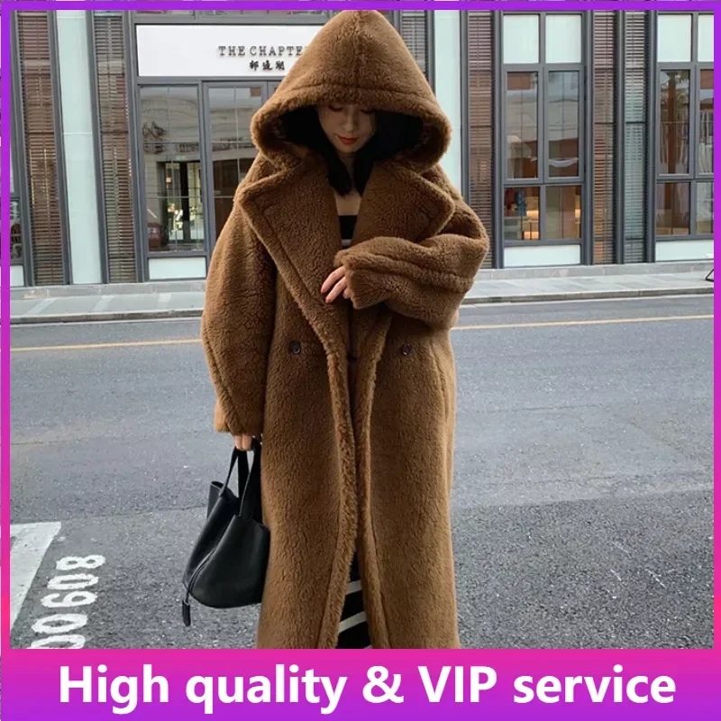 Top Trends: Top Quality Max Coat, Teddy Hooded Women&#039;s Coats And Jackets, Winter Fur Long Hooded Teddy Coat，Wool Coat Women，Winter Coat Shoppable Styles