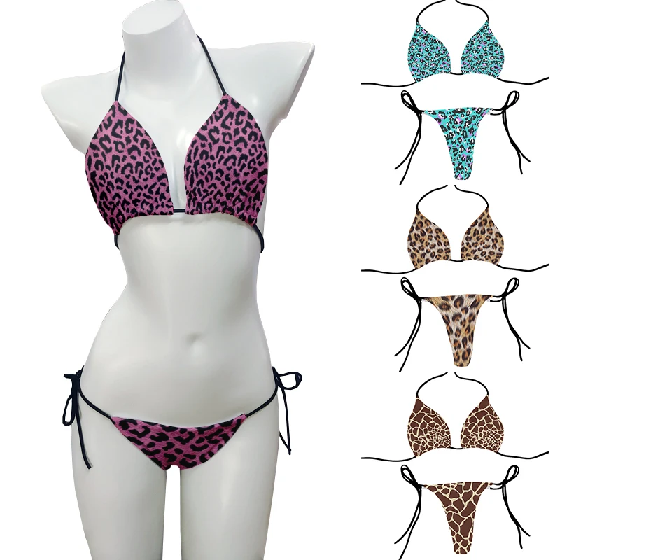 Top Trends: Leopard Print Push Up Bikini Micro Bikinis Set New Womens Swimsuit Sexy Female Swimwear Floral Bathing Suit Biquini Swimming Shoppable Styles