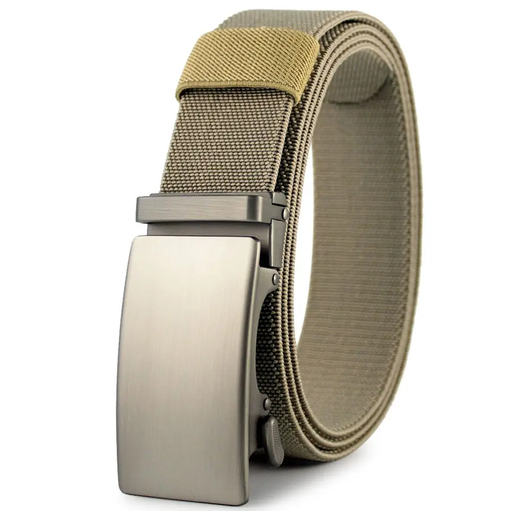 Top Trends: Elastic Canvas Waistband For Men'S New Elastic Waistband Korean Youth Casual Automatic Buckle Golf Belt Military Gift A3498 Shoppable Styles