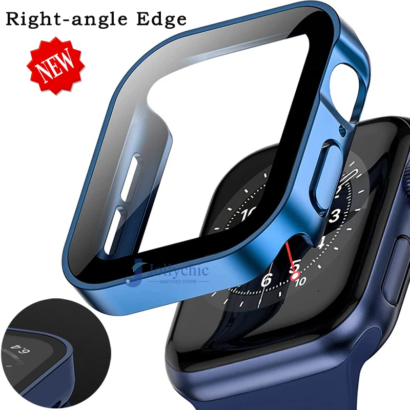 Top Trends: Waterproof Watch Upgrade Case Tempered Glass For Apple Watch Serie 8 7 Cover 40mm 44mm 41mm 45mm Protector Edge IWatch 6 SE 5 4 Shoppable Styles