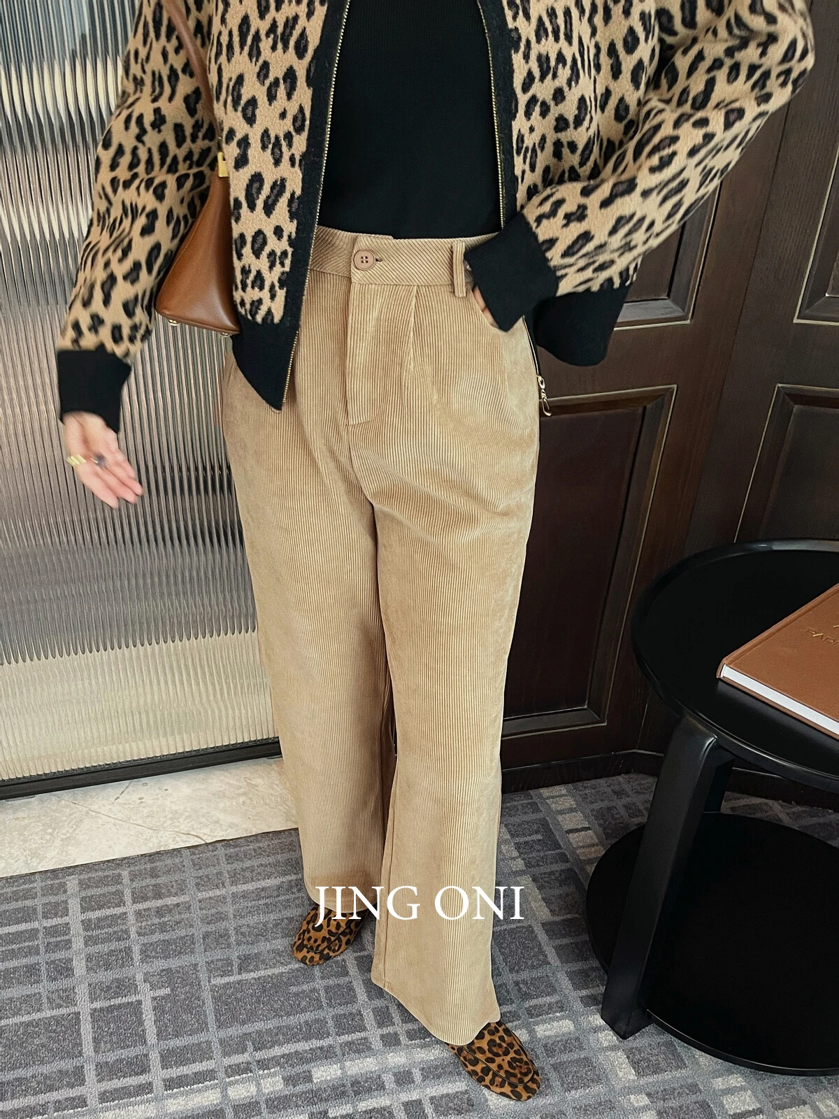 Top Trends: Corduroy Pants Y2k 2023 Woman Clothing Autumn Korean Style Fashion Vintage Winter Trousers Cargo High Waist Long Straight Leg Shoppable Styles