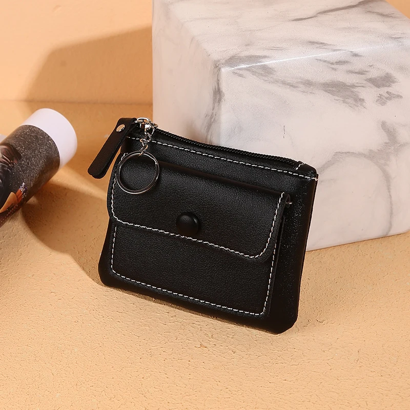 Top Trends: 2024 New Short Women&#039;s Wallet Men&#039;s Wallet Card Holder Card Wallet Small Key Chain Purse Zipper Purse For Men Pouch Coin Wallets Shoppable Styles