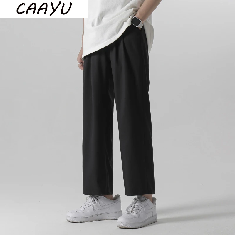 Top Trends: CAAYU Mens Wide Leg Pants 2023 Light Weight Joggers Trousers Japanese Streetwear Hiphop Cold Feeling Comfortable Home Pants Mens Shoppable Styles