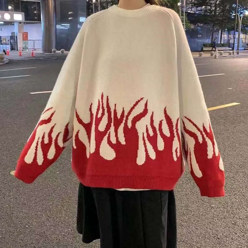 Top Trends: Autumn And Winter Large Size Knit Lazy Sweater Female Korean Version Of The Trend Ins Loose Design Inverse Wearing A Cou Shoppable Styles