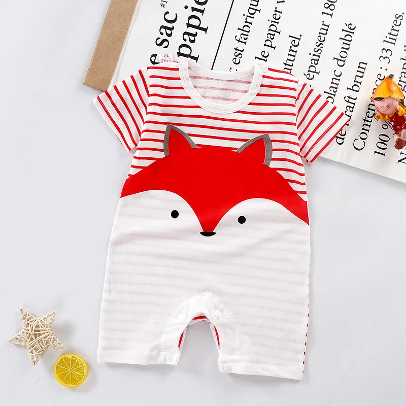 Top Trends: 2023 Baby Boy Girl Onesies Summer New Born Clothes Baby Boy Clothes Cartoon Girl Short-Sleeved Clothes 0-24 Months Cute Clothes Shoppable Styles - Image 6