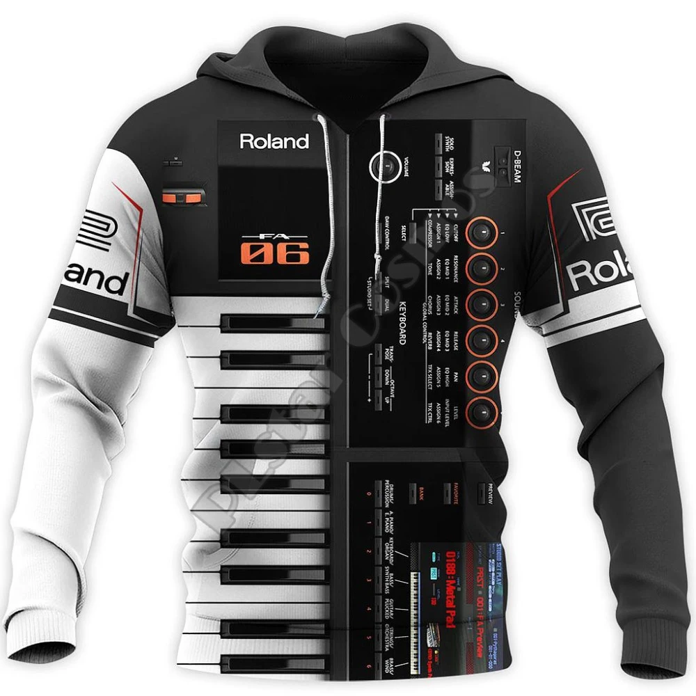 Top Trends: 3D Printed Music Musical Instrument Piano Rock Guitar Trumpet Violin Women Men Funny Hoodies / Sweatshirt Shoppable Styles