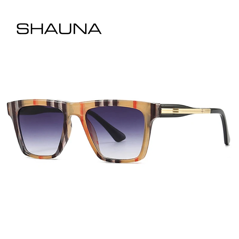 Top Trends: SHAUNA Ins Popular Fashion Square Sunglasses Women Trending Gradient Brand Designer Shades UV400 Men Cat Eye Sun Glasses Shoppable Styles