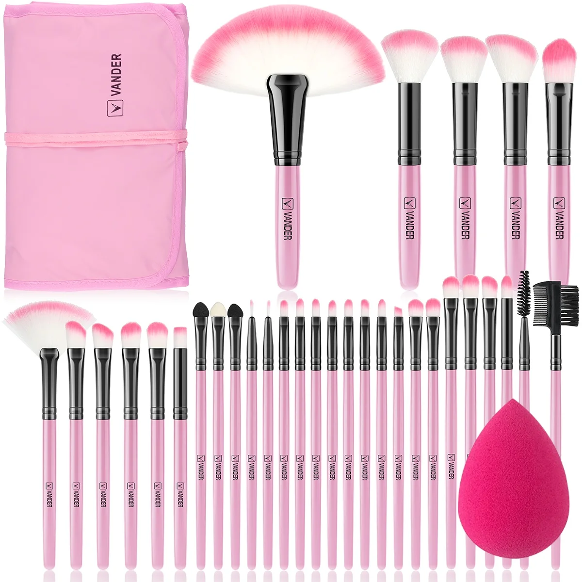 Top Trends: 10 / 32PCS Makeup Brush Set Soft Fluffy Powder Foundation Contour Blush Concealer Eyeshadow Blending Makeup Kit Women Beauty Tools Shoppable Styles