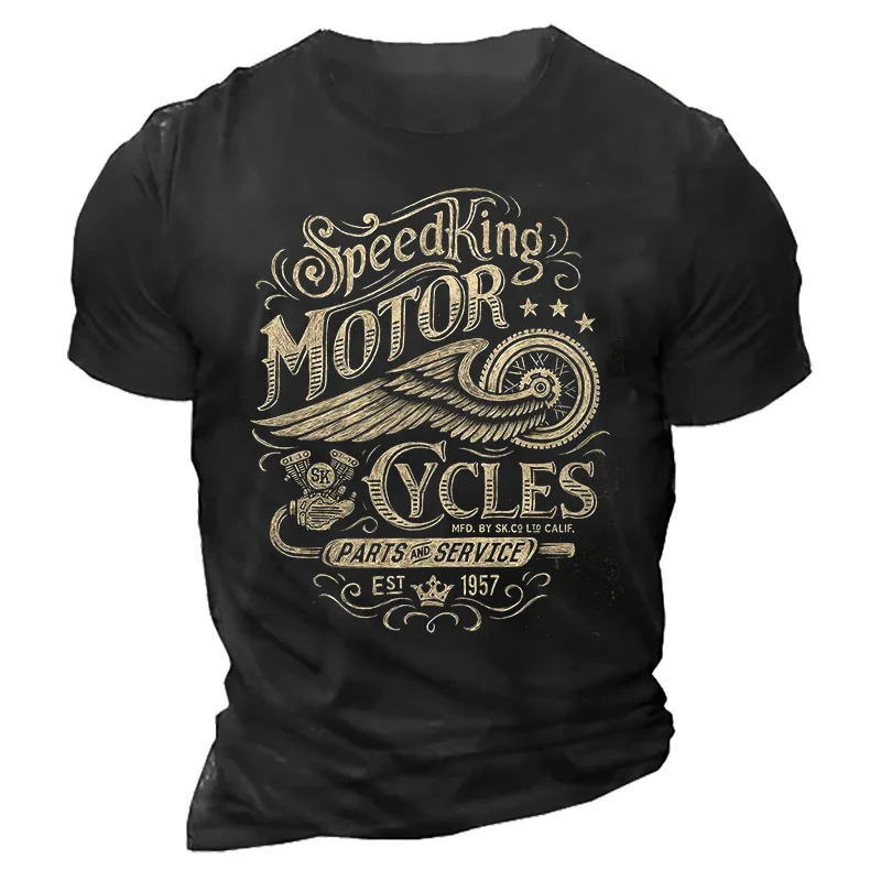 Top Trends: Men's 3D Printed Motorcycle T Shirt Motor Biker Vintage Short Sleeve 1976 T Shirt Homme Moto T Shirt Racing Suit Camiseta Shirt Shoppable Styles