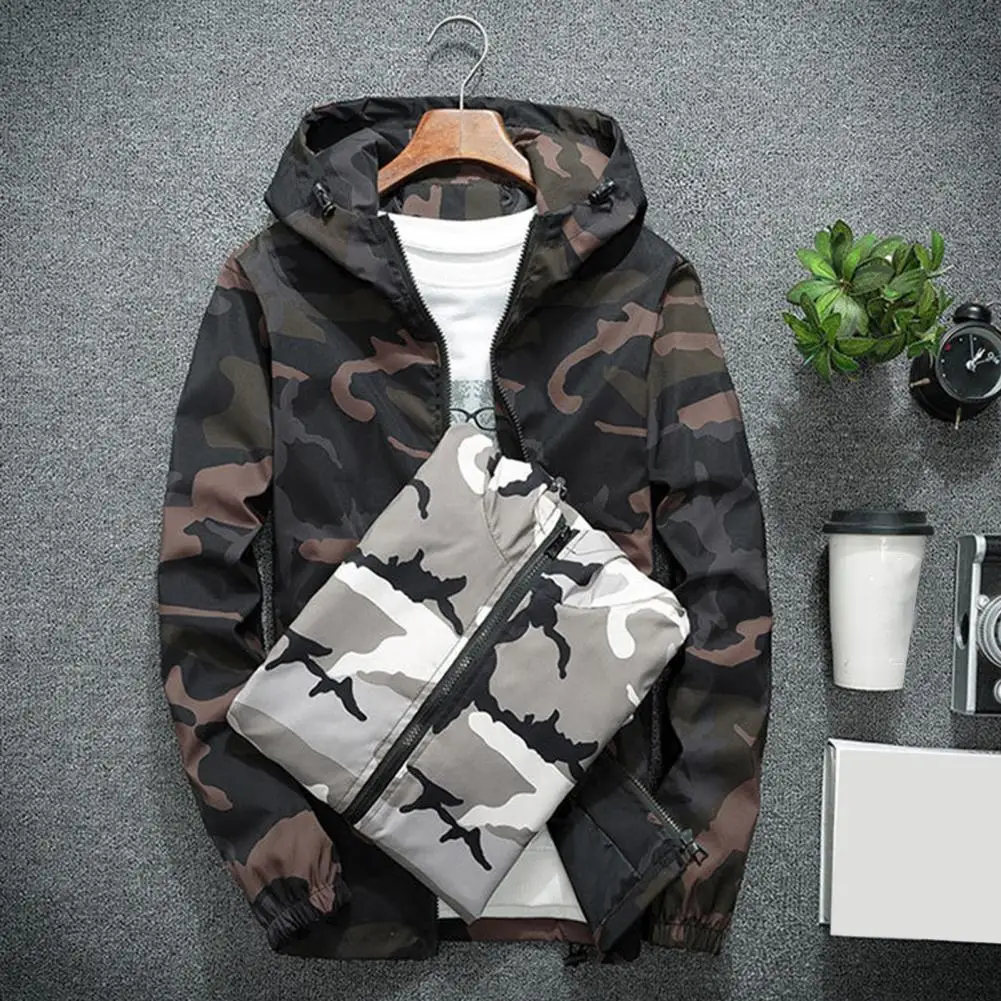 Top Trends: Men's New Jackets Spring Autumn Casual Coats Hooded Jacket Camouflage Soft Cold-proof Hooded Plus Size Spring Jackets Coat Shoppable Styles