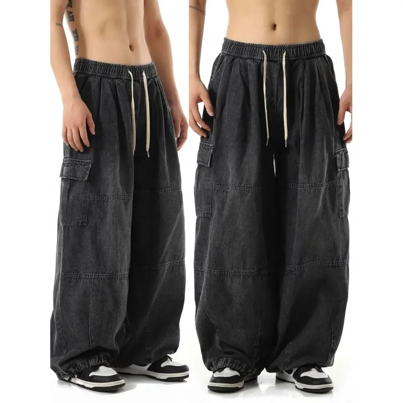 Top Trends: Y2k Streetwear Baggy Jeans Pants Casual Long Pants For Men Wide Leg Oversize Cargo Pants Straight Full-length Trousers Shoppable Styles