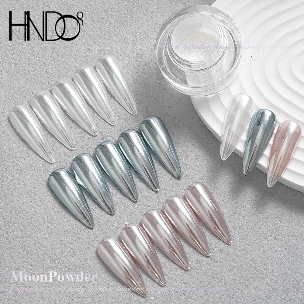 Top Trends: HNDO 11 Color Moonlight Aurora Nail Glitter Chameleon Powder Bright Mirror Effect For Manicure Nail Art Design Pigment Dust CM Shoppable Styles