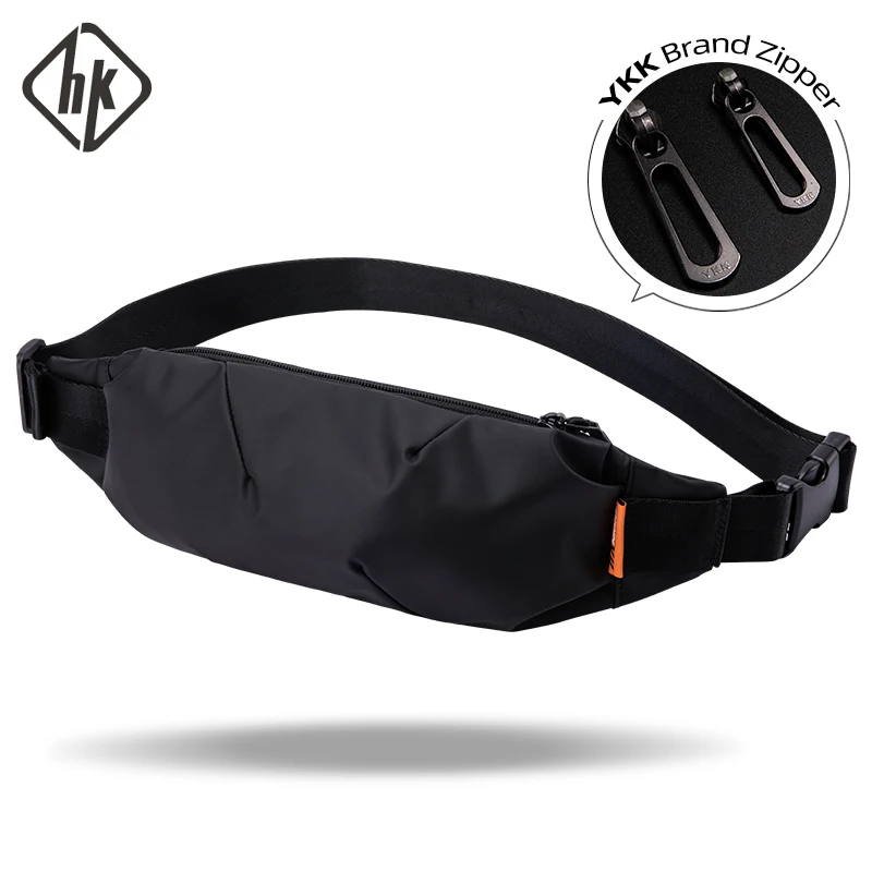 Top Trends: Hk Men Fanny Pack Teenager Outdoor Sports Running Cycling Waist Bag Pack Male Fashion Shoulder Belt Bag Travel Phone Pouch Bags Shoppable Styles