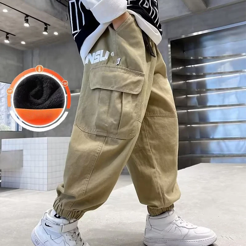 Top Trends: Boys&#039; Explosive Street Pants Workwear Pants Spring And Autumn Styles New Casual Pants For Middle And Large Children In Autumn Shoppable Styles