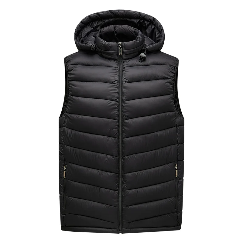 Top Trends: NEW Down Cotton Vest Boys' Light And Thin With Campshoulder Autumn Winter Men'S Coat Korean Fashion Handsome Youth Waistcoat Shoppable Styles - Image 2