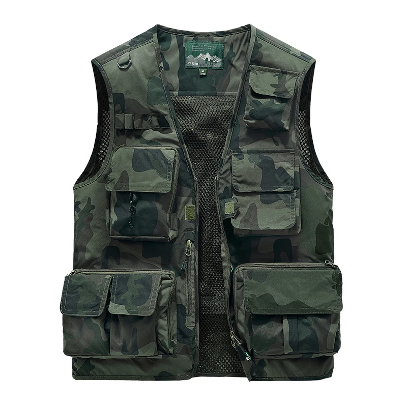 Top Trends: 2024 New Summer Men Tactical Vest Coat Casual Men's Photographer Waistcoat Mesh Work Sleeveless Jacket Riding Tools Pocket Vest Shoppable Styles