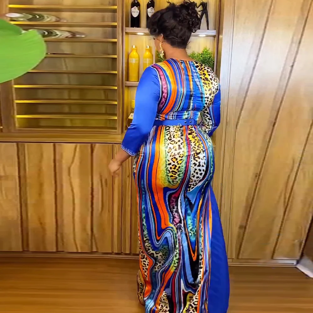 Top Trends: MD Turkey African Long Dresses For Women Wedding Party Evening Gown Plus Size Dress Dashiki Print V-neck Robe Africa Clothing Shoppable Styles - Image 6