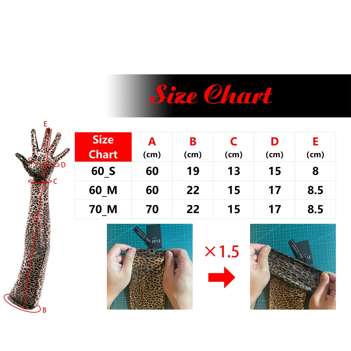 Top Trends: Ftshist Women Sexy Leopard Gloves 70cm Elbow Long Glossy Metallic Color Stamping Foiled Glove Stretchy Full Finger Mittens Shoppable Styles - Image 6